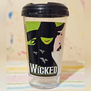 Wicked Musical Plastic Cup W/Travel Lid Lika Cup Company 16oz Elphaba Glinda